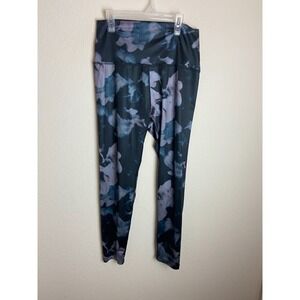 Beyond Yoga Womens Lux Smoke Leggings Black Size XL High-Waist PowerSoft 7/8